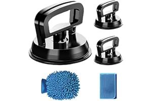 ventosa per carrozzeria auto DawlQawwi ventosa carrozzeria,Set ventosa,tirabolli per carrozzeria,1 grande 2 piccola combinazione nera,ventosa carrozzeria