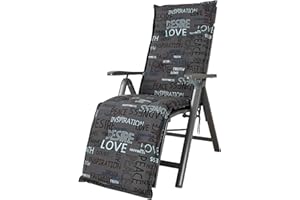 Kettler Polen KETTtex 0575 Auflage Relaxliege Florence anthrazit Schrift 170x50x8 cm (ohne Liege)