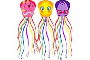 Touch the sky 3 Confezioni di Aquilone Polpo dei Cartoni Animati per Bambini e Adulti, Facile da Volare, Design Della Struttura Unico, Eccellenti Giocattoli All'aperto,Adatto ai Principianti.