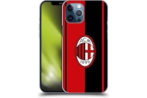 Head Case Designs Licenza Ufficiale AC Milan Rosso E Nero Stemma Custodia Cover Dura per Parte Posteriore Compatibile con Apple iPhone 12 PRO Max