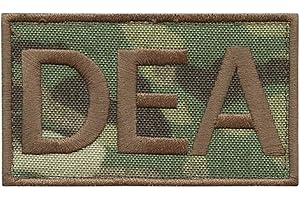 LEGEEON 2AFTER1 Multicam US DEA Federal Agency Drug Enforcement Embroidered Touch Fastener Patch