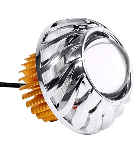 Spotlight LED Per Moto - Proiettore Anteriore Super Luminoso, Doppio Colore, Impermeabile, Per Aumentare La Visibilità Notturna Su Strada