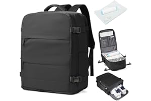 HPLQQ Vacuum Backpack Travel Bag with Pump,Ryanair Underseat Cabin Bags 40x30x20, Carry-ons Hand Luggage Bag Travel Backpack Cabin Size 45x36x20 for Easyjet Backpack with Trolley Sleeve