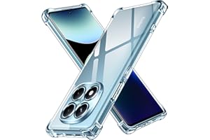 ivoler Funda para Xiaomi Redmi Note 14 Pro 4G (No para Redmi Note 14 Pro 5G), Carcasa Protectora Antigolpes Transparente con Cojín Esquina Parachoques, Suave TPU Silicona Caso Anti-Choques Case