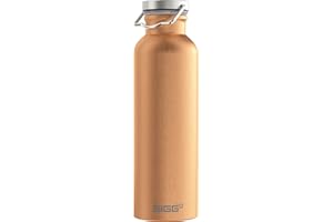 SIGG Aluminiowa butelka na wodę, oryginalna miedź, certyfikat neutralności klimatycznej, nadaje się do napojów gazowanych, szczelna, lekka, nie zawiera BPA, 0,75 l