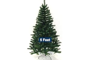 RAXTER Classic Artificial Realistic Natural Branches Pine Christmas Tree Xmas Green-Unlit 4FT, 5FT, 6FT,7FT