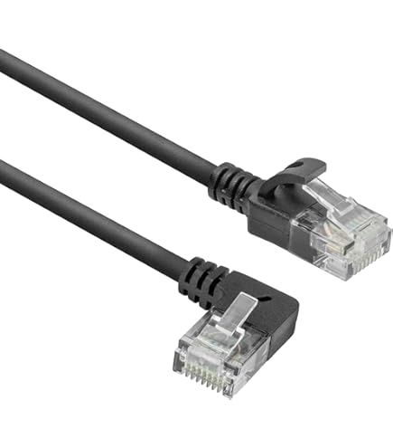 366325 Cat.6 Network Cable Angled 90 Degrees 20 M - White