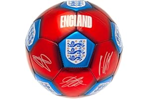 Hy-Pro Officially Licensed England FA Signature Football | Size 5, Metallic, Training, Match, Merchandise, Collectible For Kids and Adults