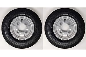 BITS4REASONS STARCO K371 Premium 8 inch 4.80/4.00-8 Trailer Wheels & Tyres 115MM PCD 1 Pair (Erde & Maypole)