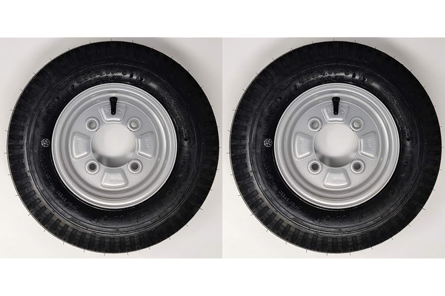 BITS4REASONS - STARCO KENDA K371 PREMIUM 8 INCH 4.80/4.00-8 62M 4PLY (4PR) TRAILER WHEELS & TYRES 115MM PCD 1 PAIR (ERDE & MAYPOLE)