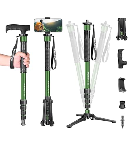 Manbily Camera Monopod 69 Inch 32mm Tube Carbon Fiber Walking Stick Monopods for Cameras 6 Sections Portable Compact Travel with Handle&Phoneclip Max 33lbs for DSLR Video Camcorder Stand (Red Manbily Camera Monopod 69 Inch 32mm Tube Carbon Fiber Walking Stick Monopods for Cameras 6 Sections Portable Compact Travel with Handle&Phoneclip Max 33lbs for DSLR Video Camcorder Stand (Red