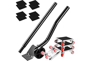 VUSDDY Kit de Leve Meuble Lourd, Cric de Meubles et roulettes pour Meubles, Roulette Souples en TPE pour Deplacement Meuble, Charge Maximale 600kg pour Déplacer Meuble Lourd