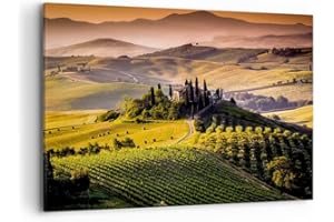ARTTOR Quadri Moderni Soggiorno Agricoltura fattoria toscana vigna Quadro su Tela 120x80cm Stampe da Parete Camera da Letto 1 pezzo Wall Art Canvas Grandi Decorazione Murale Grafica Immagini AA120x80-2465