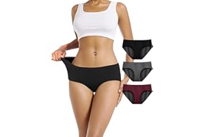 TIICHOO Braguitas Menstruales Mujer Flujo Abundante Cómodo Ropa Interior para Regla Periodo Mentruación