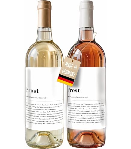 8 Selbstklebende Flaschenetiketten Zum Personalisieren – Holz-Look Für Wein, Sekt & Öl, Ca. 9,6 X 8,5 Cm