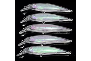 Aorace 20pcs/Lot 11cm/11.73g Unpainted Jerkbaits Blank Lure Bodies Fishing Floating Laser Minnow with Holographic insert Hard Lure Body