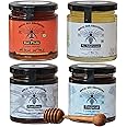 Royal Bee Brothers | Combo Pack of Four Wild Forest Honey | Produce of Wild Honey Bee | Raw Natural Unprocessed Unheated Unfiltered | No Preservative