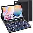 LAMA Backlit Samsung Galaxy S6 Lite Tablet Case with Keyboard&Built-in S Pen Holder for Tab S6 Lite 10.4“ 2020/2022(SM-P610/P615/P613/P619)UK Layout, Slim Smart S6 Lite Tablet Case&Detachable Keyboard