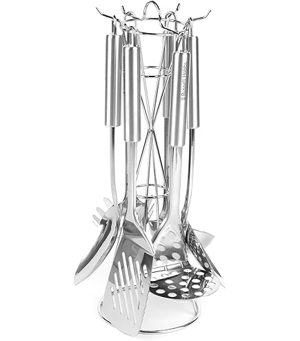 Set 3 Utensili Da Cucina In Acciaio Inox - Spatola, Cucchiaio Da Minestra E Cucchiaio Forato - Foto 6