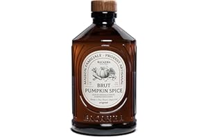 BACANHA - Sirop Bio et Brut - Sirop Pumpkin Spice - Sirop de Citrouille épicée pour Latte Halloween, Chocolat Chaud et Milkshake - 400 mL
