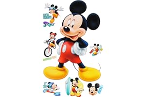 ‎ALLES-MEINE.DE GMBH alles-meine.de GmbH 7 TLG. Set Fensterbilder - Mickey Mouse - Sticker Fenstersticker Aufkleber - selbstklebend + wiederverwendbar - Fensterbild/z.B. für Fenster und Spieg..