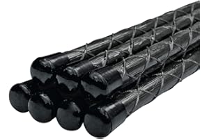 Nano-Garten 20 Stück Glasfaser/Fiberglas Pflanzstab 100cm schwarz langlebig, rostfrei, biegsam, bruchfest, flexibel, knickt nicht (60-200cm)…