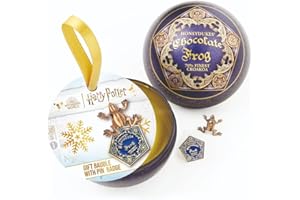 The Carat Shop Oficjalna ozdoba świąteczna z przypinką Harry Potter z czekoladową żabą, jeden rozmiar, puszka bez kamieni szlachetnych