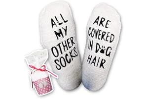 MIANA CREATIONS Miana Funny Novelty Socks (as8, alpha, one_size, regular, regular, Cupcake Dog Hair Socks)