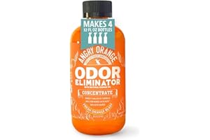 Angry Orange Pet Odour and Stain Remover - Carpet Cleaner, Furniture and Floor Spray Solution - Dog, Cat Urine Neutraliser | Makes 1 Gallon