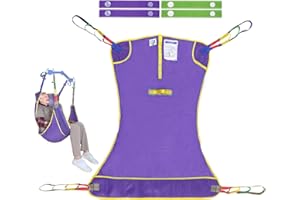 EZ ASSISTIVE Patiententragetuch mit Ganzkörperschlinge 226 kg – Atmungsaktive Mesh-Lifter-Schlinge mit breiter Beinpolsterung für Senioren & Pflegebedürftige – Kompatibel mit den meisten Patientenliftern