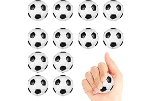 Wekuw 12 stycken Mini sportbollar 6,3 cm Mini fotboll Antistressboll Softboll