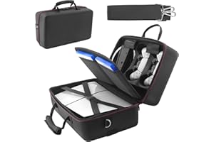 inRobert Sac de Transport pour PS5 Compatible avec PS5 Disk/Digital Edition Hard Shell (PS Slim)