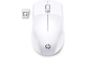 HP 220 - Ratón Inalámbrico (1600 PPP, 2 Botones y una Rueda de Desplazamiento, Tecnología LED Azul, Batería 15 Meses Duración