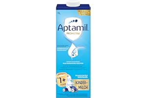 ‎APTAMIL Aptamil Kindermilch 1+ 1 Liter trinkfertig (6er Pack), trinkfertig & praktisch, für Kleinkinder im Wachstum, mit Vitaminen A, C und D sowie ALA (Omega-3), Calcium und Jod, ohne Palmöl