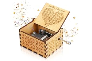 KYWLCO Can't Help Falling in Love Music Box, Hand Crank Musical Boxes, Gifts for Wife Husband Girlfriend Lover Boyfriend Valentine Wedding Anniversary Birthday Christmas