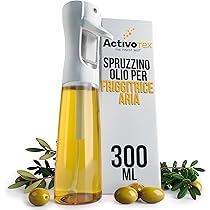Spruzzatore Per Olio Da Cucina 200 Ml - Bottiglia Vetro Con Tecnologia Pre-pressurizzata Per Friggitrice Ad Aria - 5