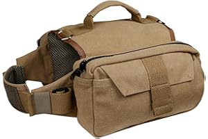 Soapow Dog Pack Hound - Mochila con 2 bolsillos laterales para perros, viajes, camping, senderismo