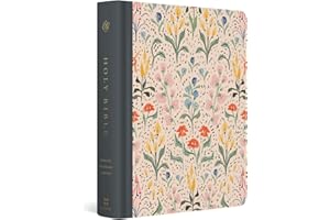 Holy Bible: English Standard Version, Lulie Wallace, in Bloom, Single Column Journaling Artist Series, Red Letter With Ribbon Marker