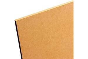 HABERCRAFTS A2 Artist Drawing Board Art Board Smooth Artist Wooden Panel for Painting Watercolour Sketching Mix Media MDF Wood Panel Use with Easel Or Standalone 12mm Thick (A2 Size - 420mm x 594mm)