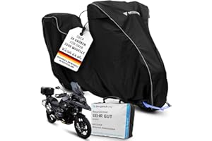 ‎MYCOVER MYCOVER handgefertigte Premium Motorrad Abdeckplane – 30 Größen für über 2500 Modelle – 100% passgenau, wasserdicht, Winterfest & extrem reißfest – Indoor & Outdoor - Größe XL+TC (L250xB115xH145)