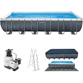 Piscine Intex Ultra XTR Rectangulaire 7,32x3,66m - Kit Complet Avec Filtre à Sable