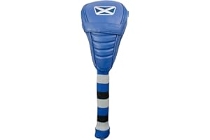 Asbri Golf-Couvre-Driver-Écosse-Simili Cuir-Bleu
