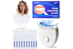 PEUTPY 10 Pièce Gel blanchiment dentaire,Comprend deux plateaux,Blanchiment Dentaire kit,Soins des dents,Kit Blanchiment Maison pour un sourire plus blanc à la maison,Facile Utiliser
