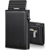 TENBST Men's Leather Wallet, Card Holder with RFID Blocking, Small Men's | Wallets for Men Luxury 8 Credit Cards Wallet Premi