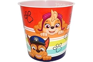 SRV HUB Poubelle ronde de 21 cm en plastique robuste pour chambre d'enfant, chambre à coucher, salle de bain, salon, cuisine | Poubelle de 5 litres