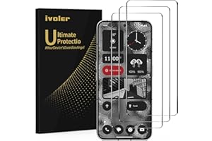 ‎IVOLER ivoler 3 sztuki folii ochronnej ze szkła ochronnego do telefonu Nothing CMF Phone 1 / Nothing Phone 2, szkło ochronne o twardości 9H, HD przezroczysta folia ochronna na wyświetlacz, folia chroniąca