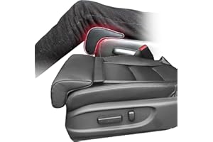 IXART Autositz Modifikation BeinstüTze,OberschenkelstüTze VerläNgerung Beinkissen für Die Meisten Autos (UniversalgrößE) ReisezubehöR, Autozubehör,Black