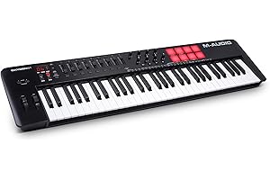 M-AUDIO Oxygen 61 (MKV) - 61 Key USB MIDI Keyboard Controller with Beat Pads, Smart Chord and Scale Modes, Arpeggiator and Native Instruments Sound Package (NKS Integration)