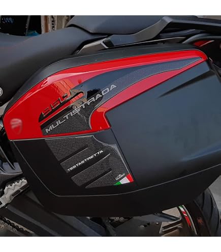 Resin Bike Aufkleber Für Ducati Multistrada 950 V2/V2S 2022 – Wasserdicht, Stoßfest, 3D-Harz, Made In Italy
