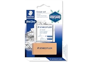 STAEDTLER Radierer-Set, Knetradierer und Spezialradierer, besonders weich, Premium-Qualität, für viele künstlerische Arbeiten